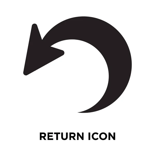 Vecteur Icône Retour Isolé Sur Fond Blanc Concept Logo Signe — Image vectorielle