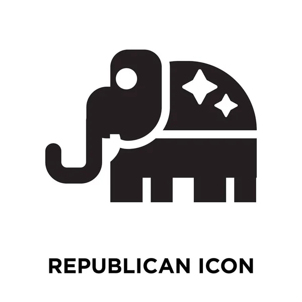 Republican Icon Vector Isolated White Background Logo Concept Republican Sign — Stock Vector