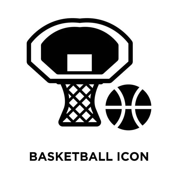 Vetor Ícone Basquete Isolado Fundo Branco Conceito Logotipo Sinal Basquete — Vetor de Stock