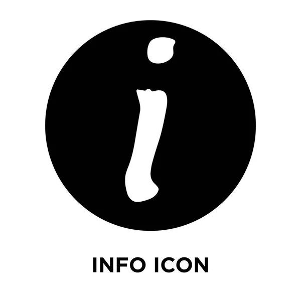 Info Icône Vecteur Isolé Sur Fond Blanc Concept Logo Info — Image vectorielle