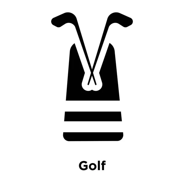 Vector Icono Golf Aislado Sobre Fondo Blanco Concepto Logotipo Golf — Vector de stock