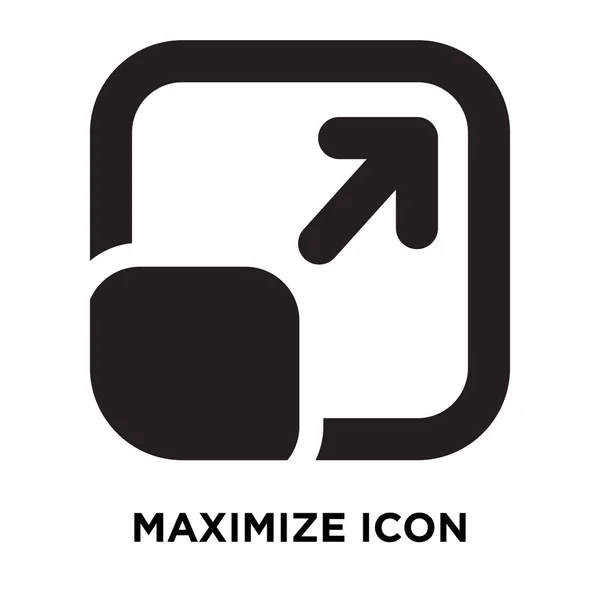 Maximieren Icon Vektor Isoliert Auf Weißem Hintergrund Logo Konzept Der — Stockvektor