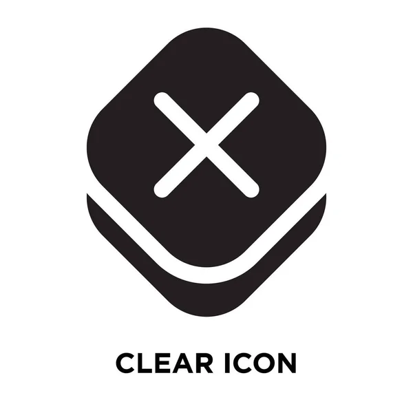 Очистити Вектор Піктограми Ізольовано Білому Тлі Концепція Логотипу Очистити Знак — стоковий вектор