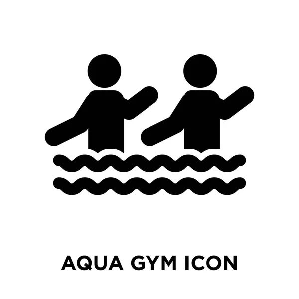 Aqua Gym Symbol Vektor Isoliert Auf Weißem Hintergrund Logo Konzept — Stockvektor