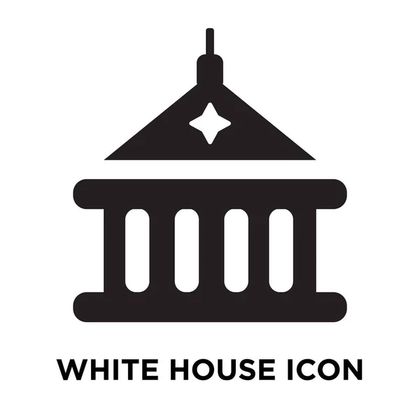 Vetor Ícone Casa Branca Isolado Fundo Branco Conceito Logotipo Sinal —  Vetores de Stock
