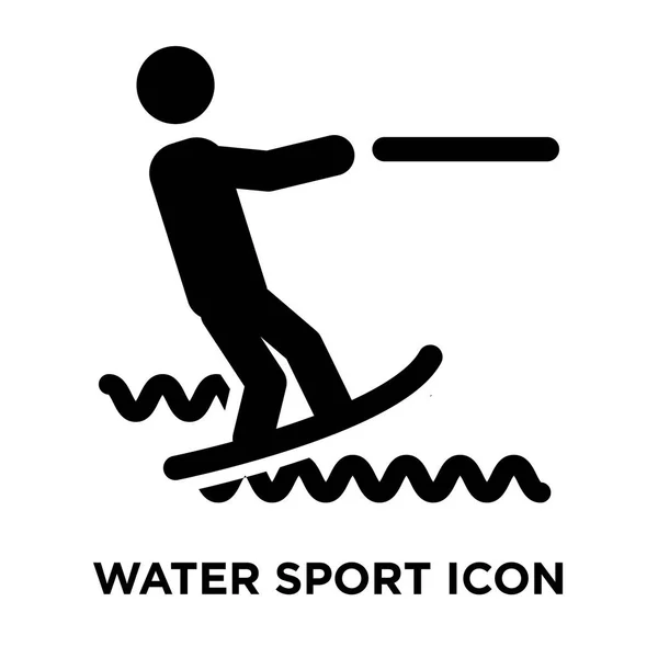 Water Sport icon vector isolated on white background, logo concept of Water Sport sign on transparent background, filled black symbol