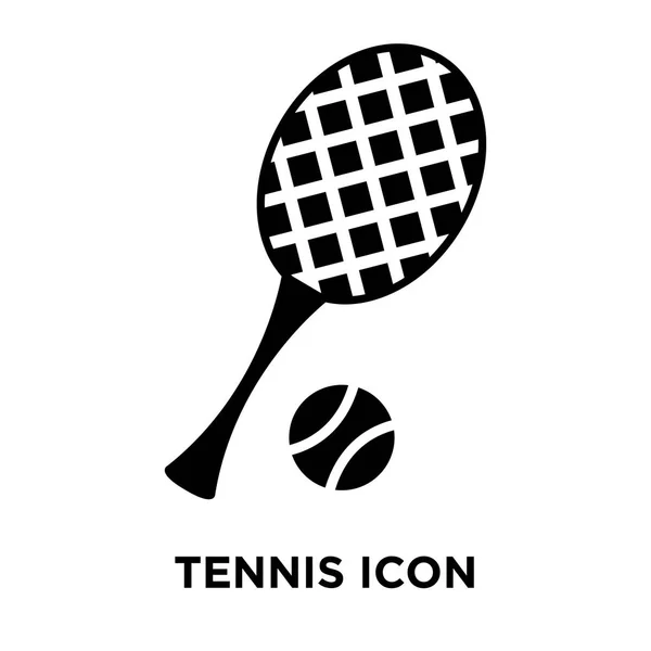 Tennis Symbol Vektor Isoliert Auf Weißem Hintergrund Logo Konzept Des — Stockvektor