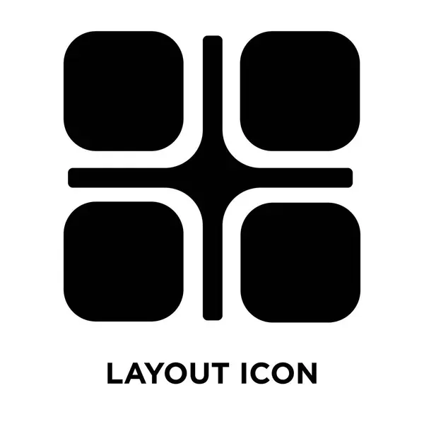 Layout Icona Vettoriale Isolato Sfondo Bianco Logo Concetto Layout Segno — Vettoriale Stock