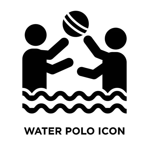 Wasserball Symbol Vektor Isoliert Auf Weißem Hintergrund Logo Konzept Des — Stockvektor