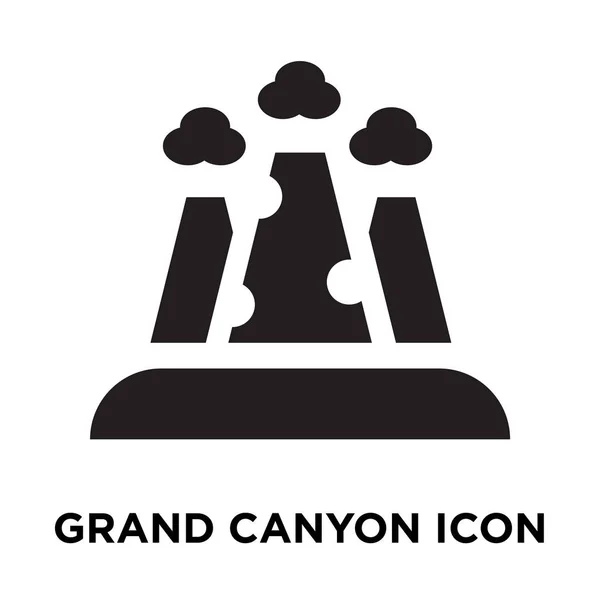 Grand Canyon Icono Vector Aislado Sobre Fondo Blanco Concepto Logotipo — Archivo Imágenes Vectoriales