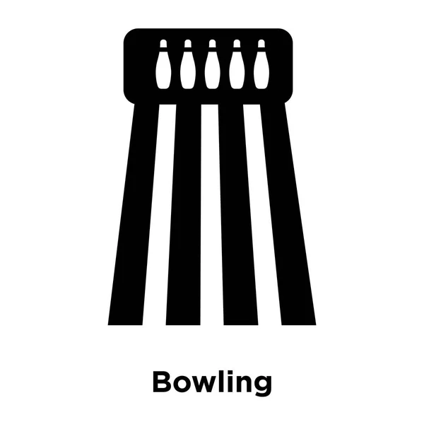 Icône Bowling Vecteur Isolé Sur Fond Blanc Concept Logo Signe — Image vectorielle
