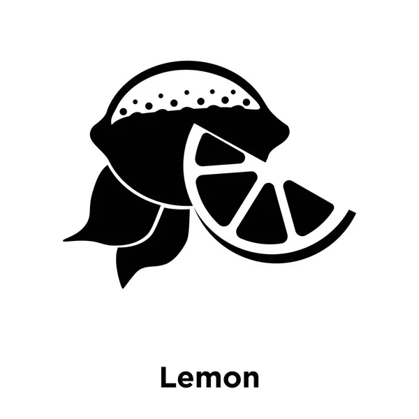 Vektorové Ikony Citron Izolovaných Bílém Pozadí Logo Pojmu Citron Nápis — Stockový vektor