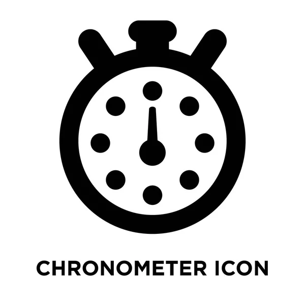 Vektorové Ikony Chronometr Izolovaných Bílém Pozadí Logo Pojmu Chronometr Nápis — Stockový vektor