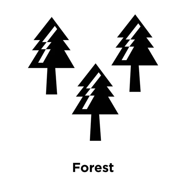 Вектор Иконки Леса Изолирован Белом Фоне Концепция Логотипа Лесной Знак — стоковый вектор