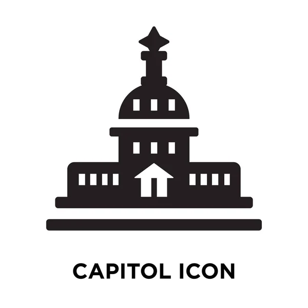 Capitolio Icono Vector Aislado Sobre Fondo Blanco Concepto Logotipo Capitolio — Vector de stock