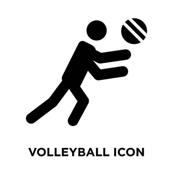 Vecteur Icône Volleyball Isolé Sur Fond Blanc Concept Logo Signe — Image vectorielle