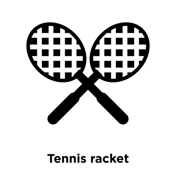 Tennis Racket Ikonen Vektor Isolerad Vit Bakgrund Logotypen Begreppet Tennisracket — Stock vektor