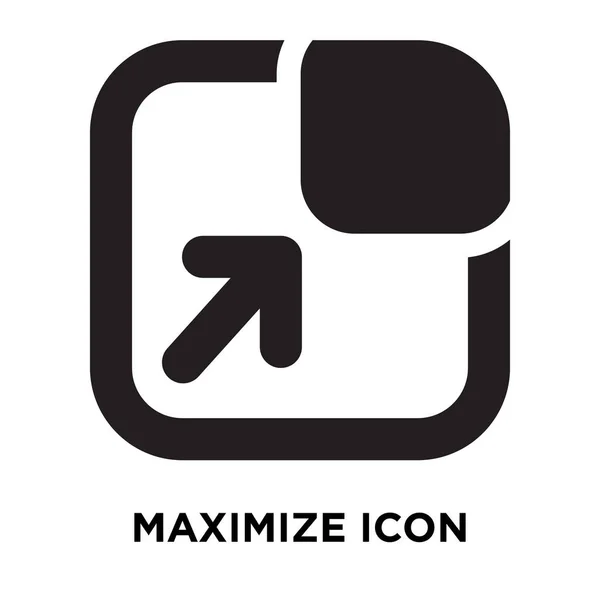 Maximiser Icône Vecteur Isolé Sur Fond Blanc Concept Logo Maximiser — Image vectorielle