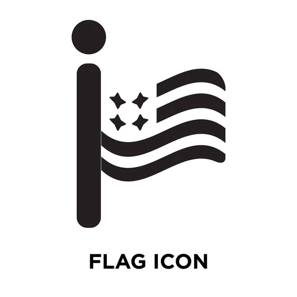 Vetor Ícone Bandeira Isolado Fundo Branco Conceito Logotipo Sinal Bandeira —  Vetores de Stock
