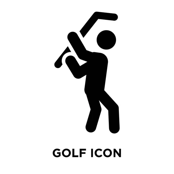 Golf Symbol Vektor Isoliert Auf Weißem Hintergrund Logo Konzept Des — Stockvektor