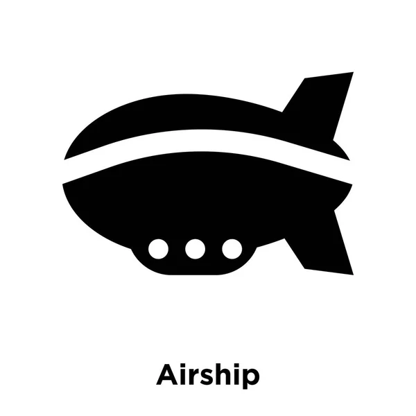 Vector Icono Dirigible Aislado Sobre Fondo Blanco Concepto Logotipo Signo — Vector de stock