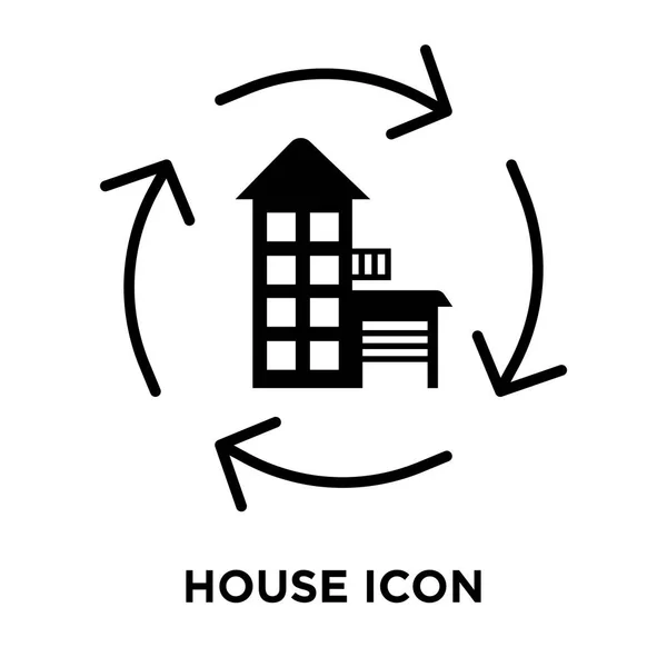 House Icon Vector Isolated White Background Logo Concept House Sign — Stock Vector