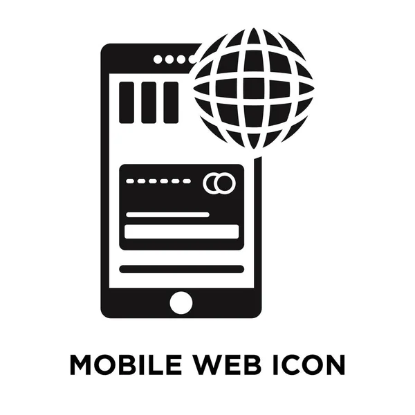 Vector Icono Web Móvil Aislado Sobre Fondo Blanco Concepto Logotipo — Archivo Imágenes Vectoriales