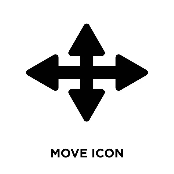 Symbolvektor Auf Weißem Hintergrund Isoliert Bewegen Logo Konzept Des Umzugszeichens — Stockvektor