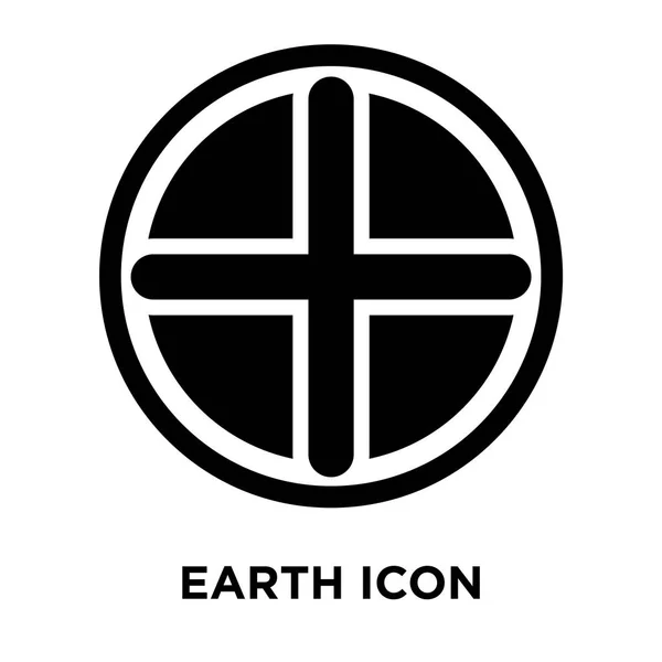 Icona Della Terra Vettoriale Isolato Sfondo Bianco Logo Concetto Terra — Vettoriale Stock