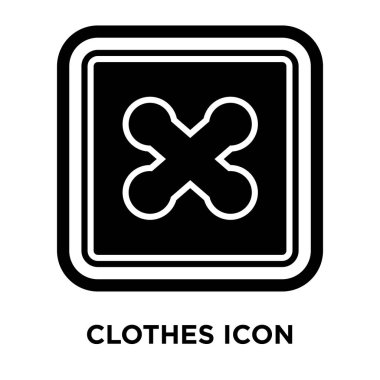 Beyaz arka plan, logo şeffaf arka plan üzerinde elbise işareti kavramı üzerinde izole giyim simge vektör siyah sembol dolu