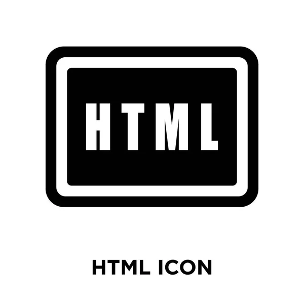 Vetor Ícone Html Isolado Fundo Branco Conceito Logotipo Sinal Html — Vetor de Stock