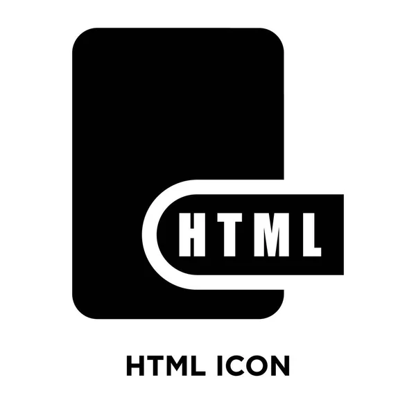 Html Ikonen Vektor Isolerad Vit Bakgrund Logotypen Begreppet Html Tecken — Stock vektor