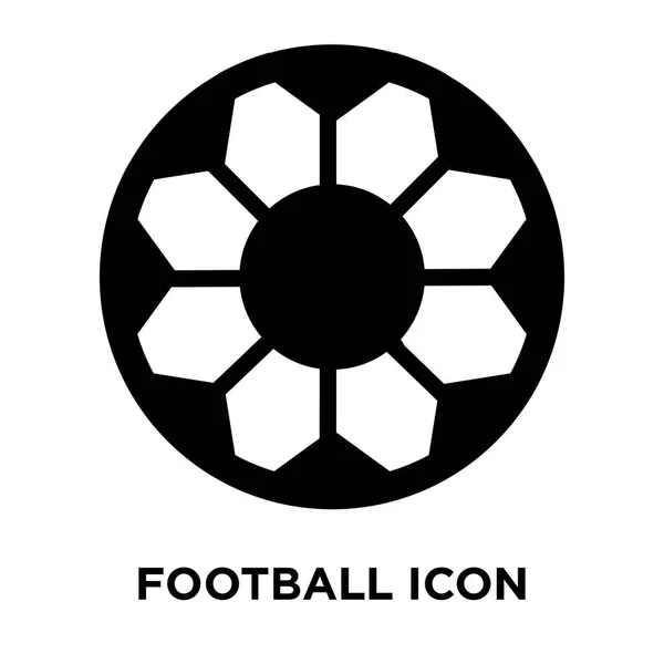 足球图标矢量在白色背景下被隔绝 标志概念橄榄球标志在透明背景 被填装的黑色标志 — 图库矢量图片