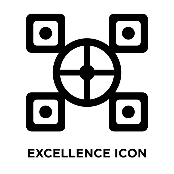 Icono Excelencia Vector Aislado Sobre Fondo Blanco Logotipo Concepto Signo — Archivo Imágenes Vectoriales