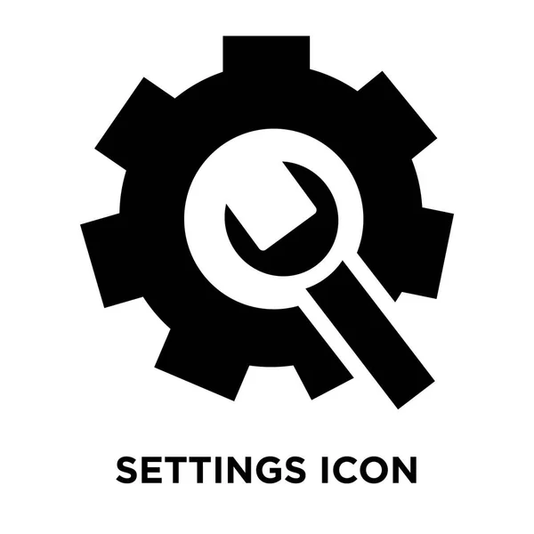 Paramètres Icône Vecteur Isolé Sur Fond Blanc Concept Logo Paramètres — Image vectorielle