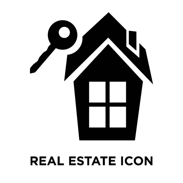 Real Estate Icon Vector Isolated White Background Logo Concept Real — Stock Vector