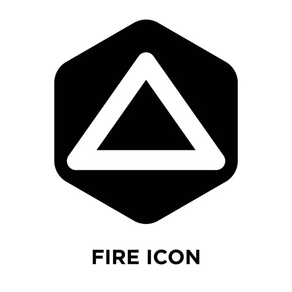 Fire Icon Vector Isolated White Background Logo Concept Fire Sign — Stock Vector