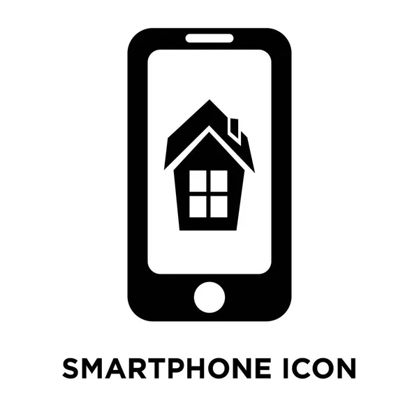 Smartphone Wektor Ikona Białym Tle Białym Tle Koncepcja Logo Znaku — Wektor stockowy
