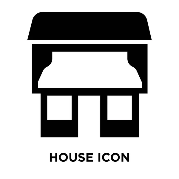 Vetor Ícone Casa Isolado Fundo Branco Conceito Logotipo Sinal Casa —  Vetores de Stock