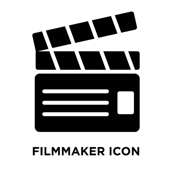 Filmemacher Symbol Vektor Isoliert Auf Weißem Hintergrund Logo Konzept Des — Stockvektor