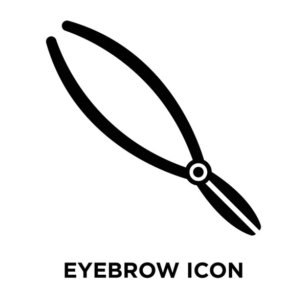 Ögonbryn Ikonen Vektor Isolerad Vit Bakgrund Logotypen Begreppet Ögonbryn Logga — Stock vektor
