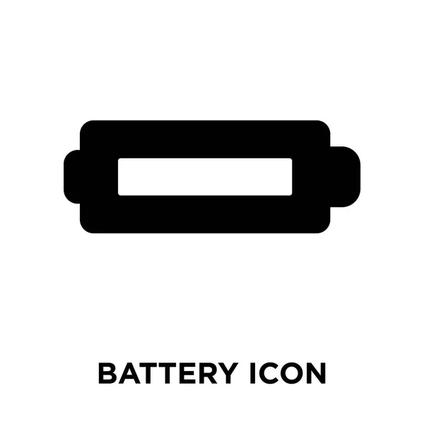 Іконка Батареї Вектор Ізольовано Білому Тлі Концепція Логотипу Знак Батареї — стоковий вектор