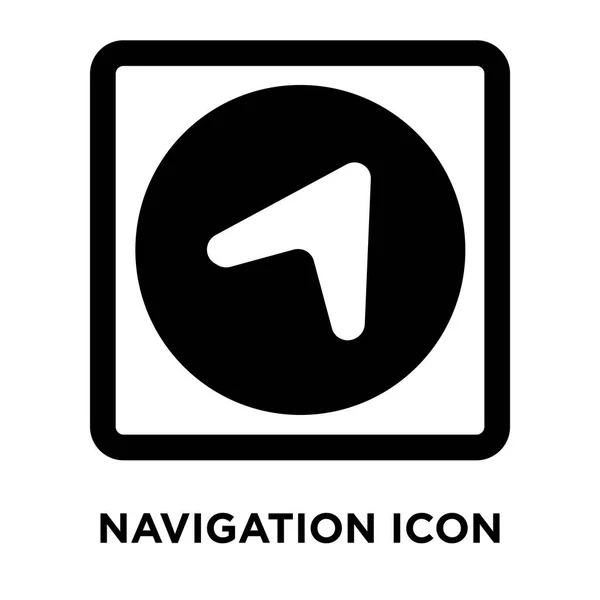 Вектор Значка Навигации Изолирован Белом Фоне Концепция Логотипа Навигационного Знака — стоковый вектор