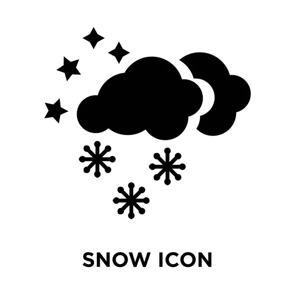 Vektorové Ikony Sníh Izolovaných Bílém Pozadí Logo Pojmu Snow Nápis — Stockový vektor