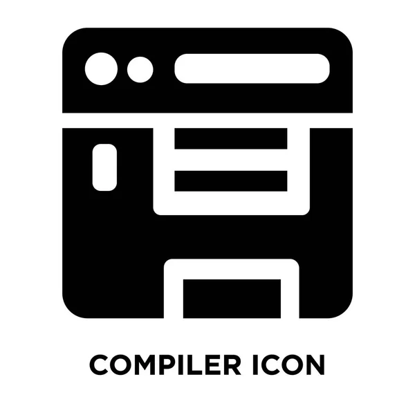 Vecteur Icônes Compilateur Isolé Sur Fond Blanc Concept Logo Compilateur — Image vectorielle