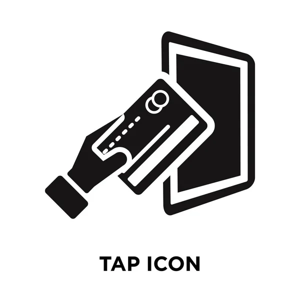 Tap Vector Icono Aislado Sobre Fondo Blanco Concepto Logotipo Tap — Vector de stock