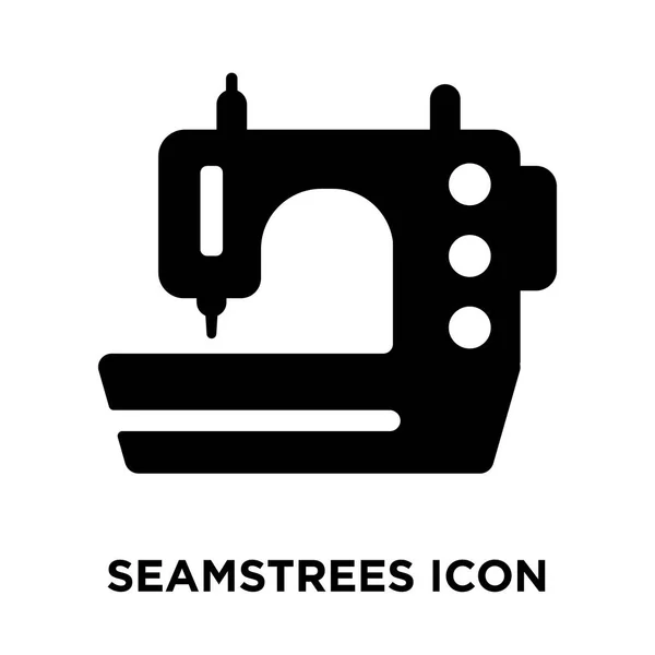 Seamstrees Vector Icono Aislado Sobre Fondo Blanco Concepto Logotipo Seamstrees — Vector de stock