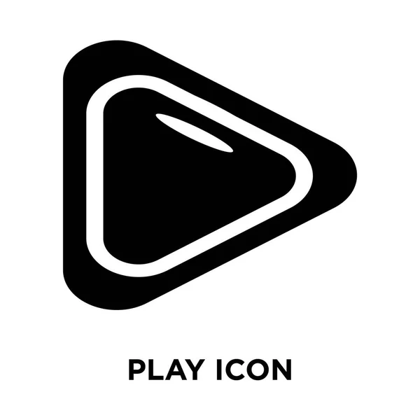 Play Icône Vecteur Isolé Sur Fond Blanc Concept Logo Play — Image vectorielle