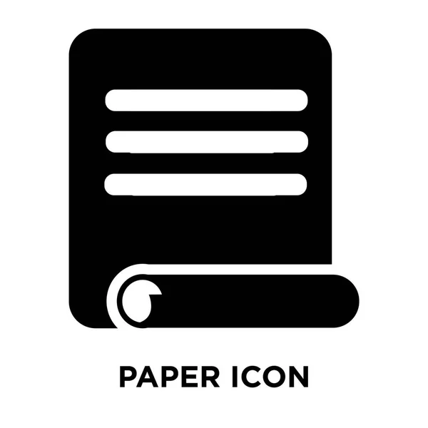 Icono Papel Vector Aislado Sobre Fondo Blanco Concepto Logotipo Signo — Archivo Imágenes Vectoriales