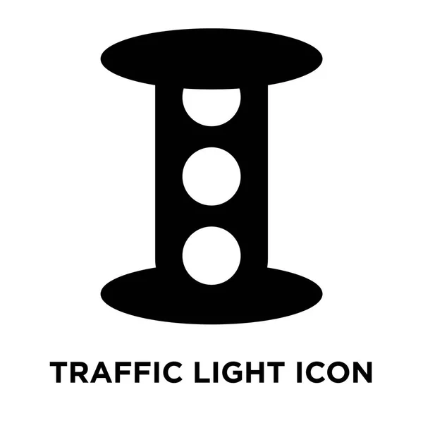 Verkeerslicht Pictogram Vector Geïsoleerd Een Witte Achtergrond Logo Concept Van — Stockvector